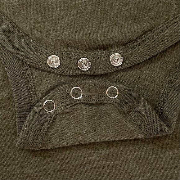 Bella Canvas Kids Infant Short Sleeve One Piece in Olive Green 12-18 Month - Picture 9 of 13